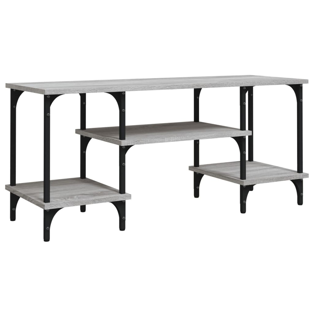 Tv-meubel 102x35x45,5 cm bewerkt hout grijs sonoma eikenkleurig MeubelReus