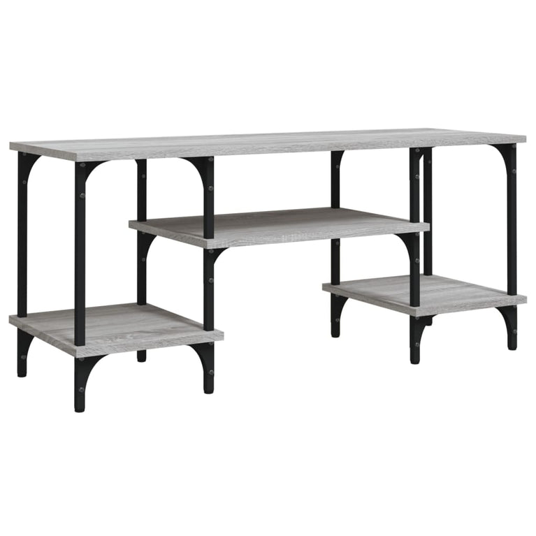 Tv-meubel 102x35x45,5 cm bewerkt hout grijs sonoma eikenkleurig MeubelReus