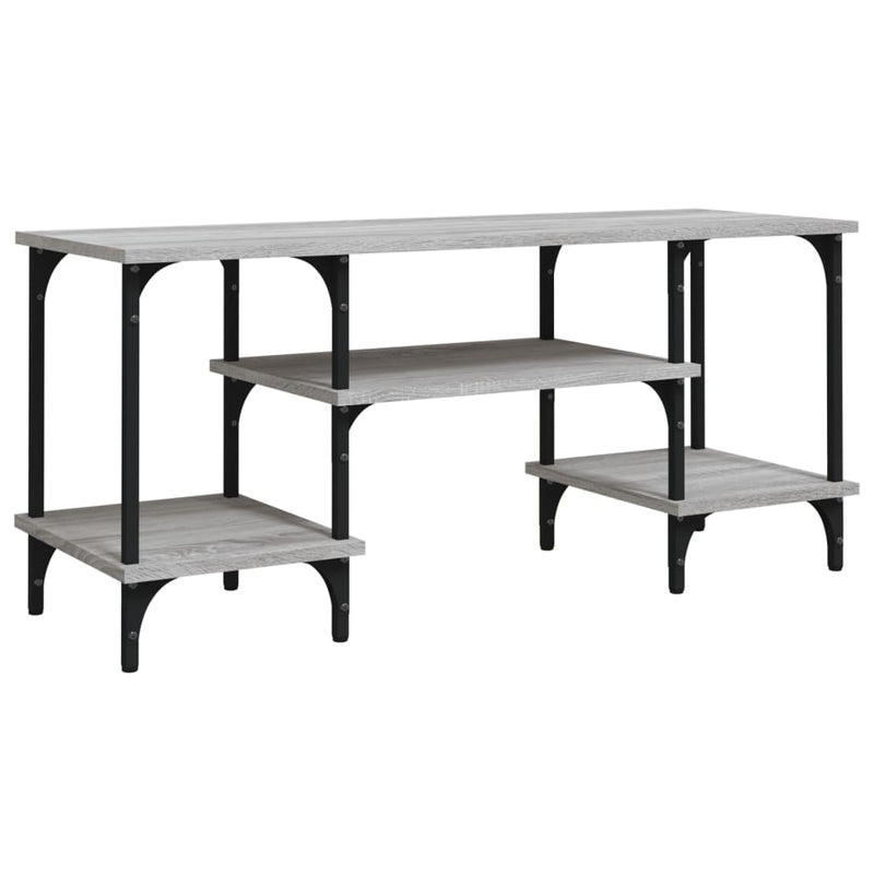 Tv-meubel 102x35x45,5 cm bewerkt hout grijs sonoma eikenkleurig MeubelReus