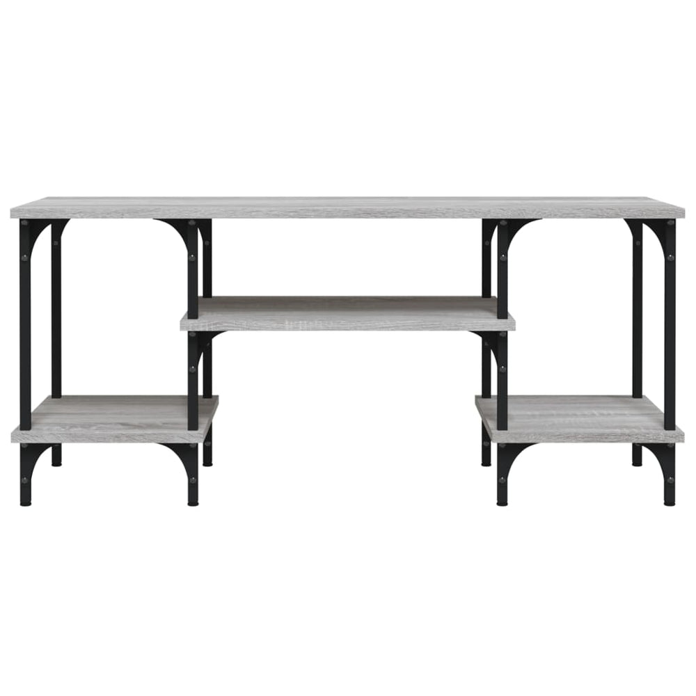 Tv-meubel 102x35x45,5 cm bewerkt hout grijs sonoma eikenkleurig MeubelReus