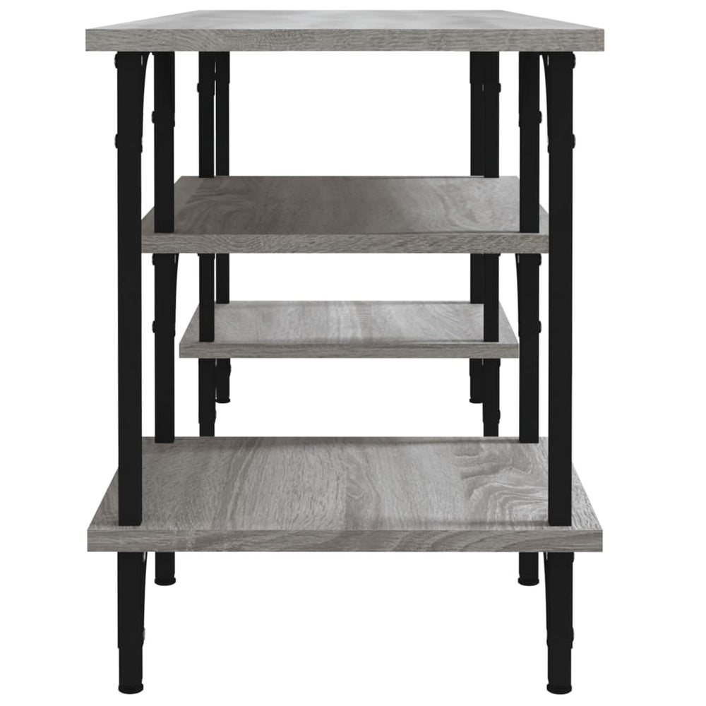 Tv-meubel 102x35x45,5 cm bewerkt hout grijs sonoma eikenkleurig MeubelReus