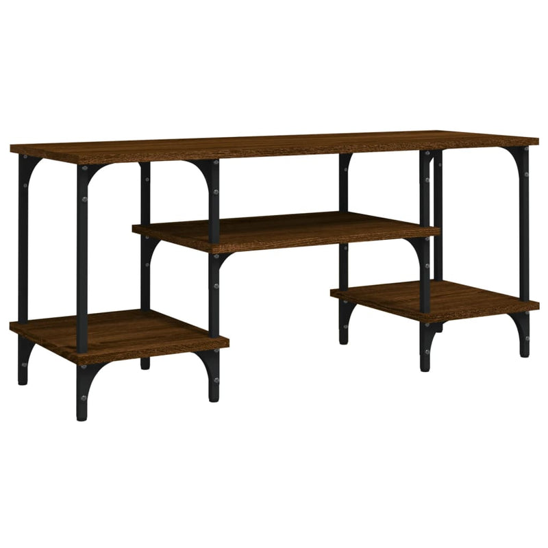 Tv-meubel 102x35x45,5 cm bewerkt hout bruin eikenkleur MeubelReus