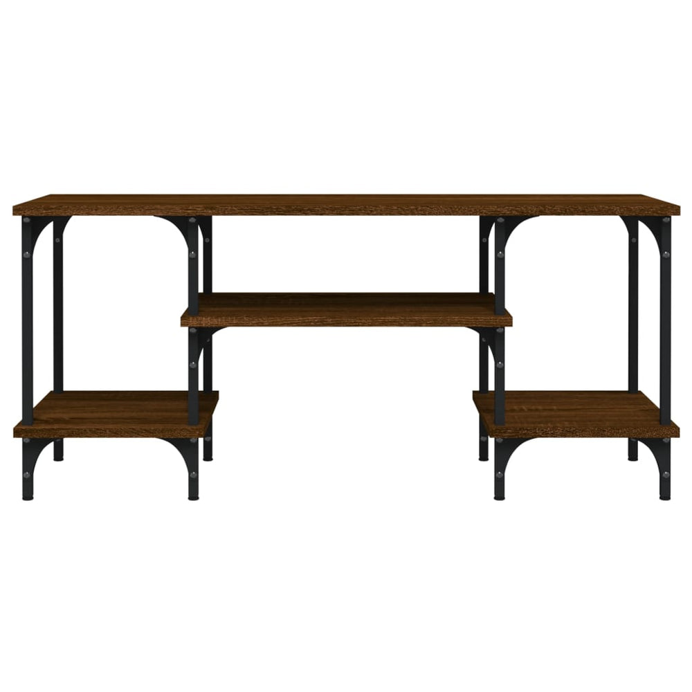 Tv-meubel 102x35x45,5 cm bewerkt hout bruin eikenkleur MeubelReus