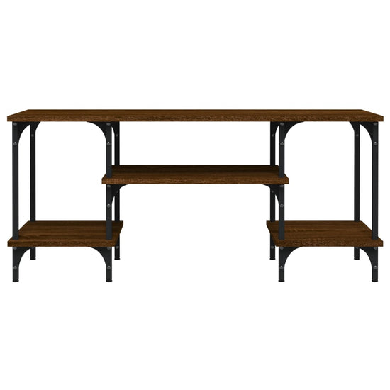 Tv-meubel 102x35x45,5 cm bewerkt hout bruin eikenkleur MeubelReus