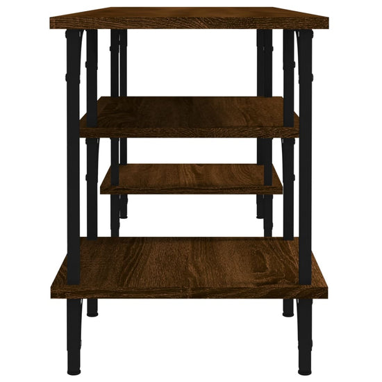 Tv-meubel 102x35x45,5 cm bewerkt hout bruin eikenkleur MeubelReus