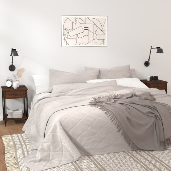 Nachtkastjes 2 st 40x42x60 cm bewerkt hout bruin eikenkleur MeubelReus
