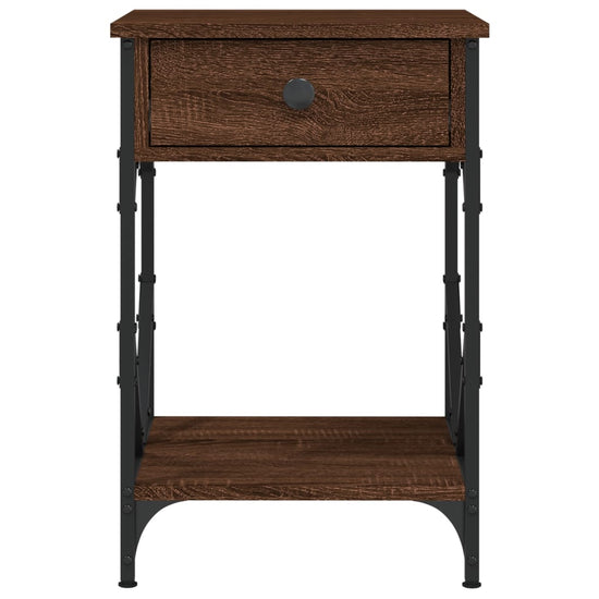 Nachtkastjes 2 st 40x42x60 cm bewerkt hout bruin eikenkleur MeubelReus
