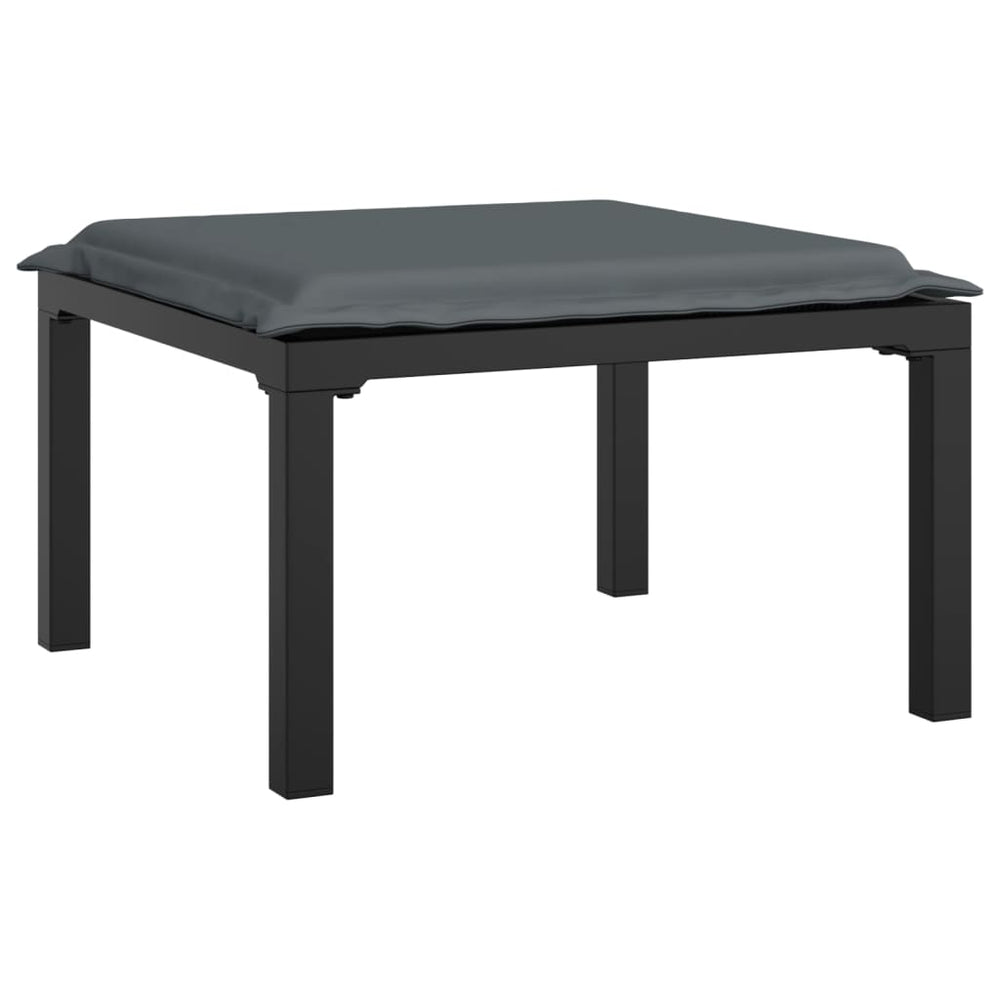 3-delige Loungeset met kussens poly rattan zwart en grijs MeubelReus