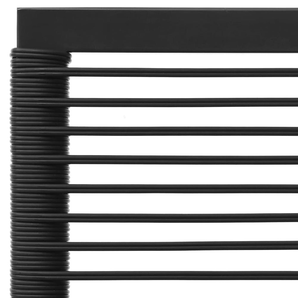 3-delige Loungeset met kussens poly rattan zwart en grijs MeubelReus