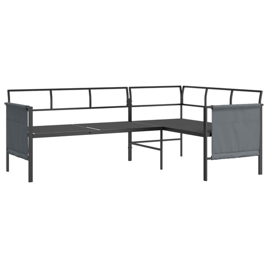 2-delige Loungeset staal antracietkleurig MeubelReus