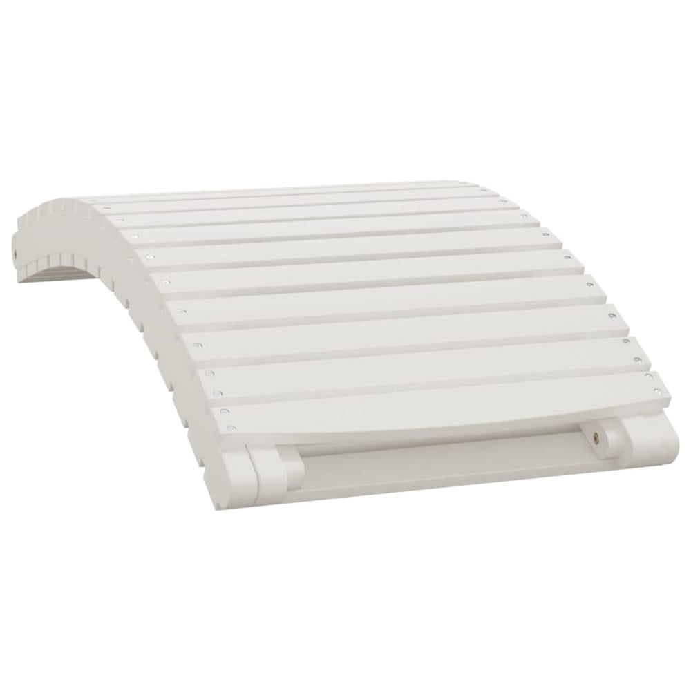 Ligbed 184x55x64 cm massief acaciahout wit MeubelReus