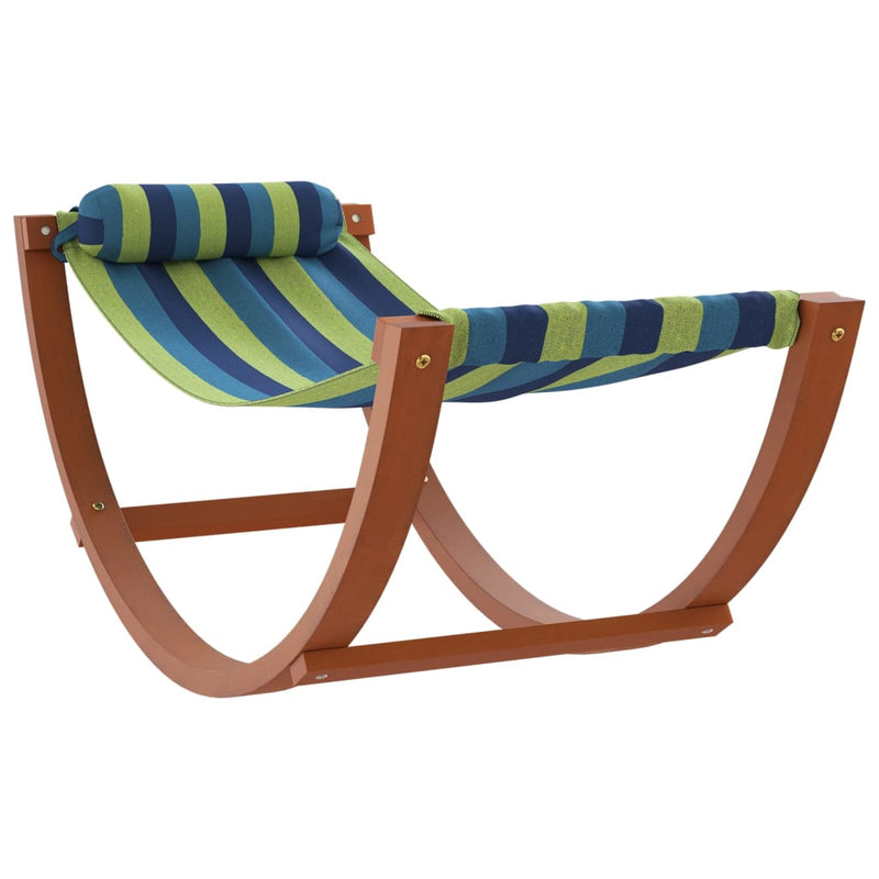 Hangmatschommel voor kinderen stof blauw en groen MeubelReus