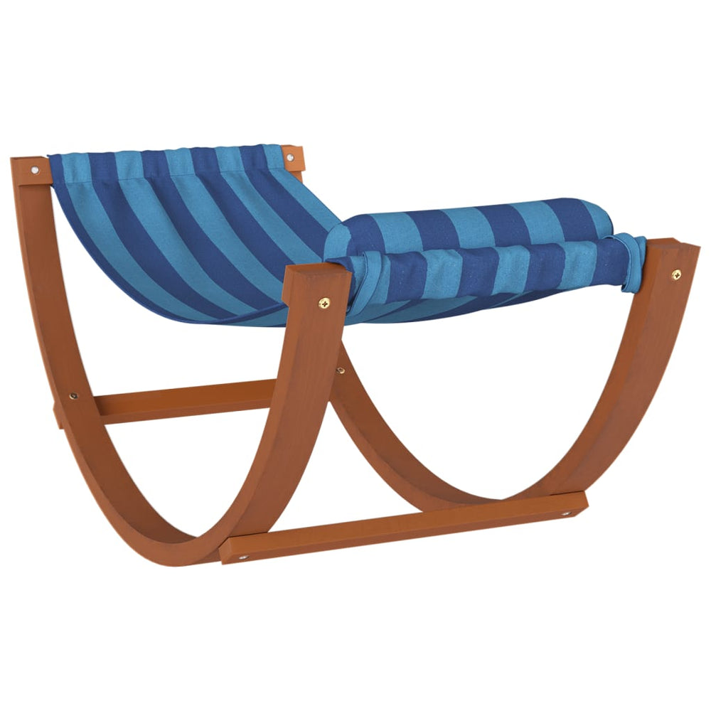 Hangmatschommel voor kinderen stof blauw gestreept MeubelReus