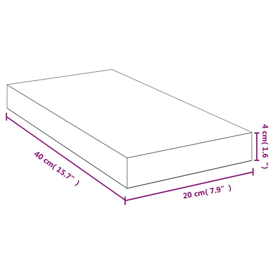Wandschap 40x20x4 cm bamboe MeubelReus