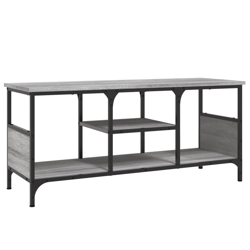 Tv-meubel 100x35x45 cm bewerkt hout en ijzer grijs sonoma eiken MeubelReus