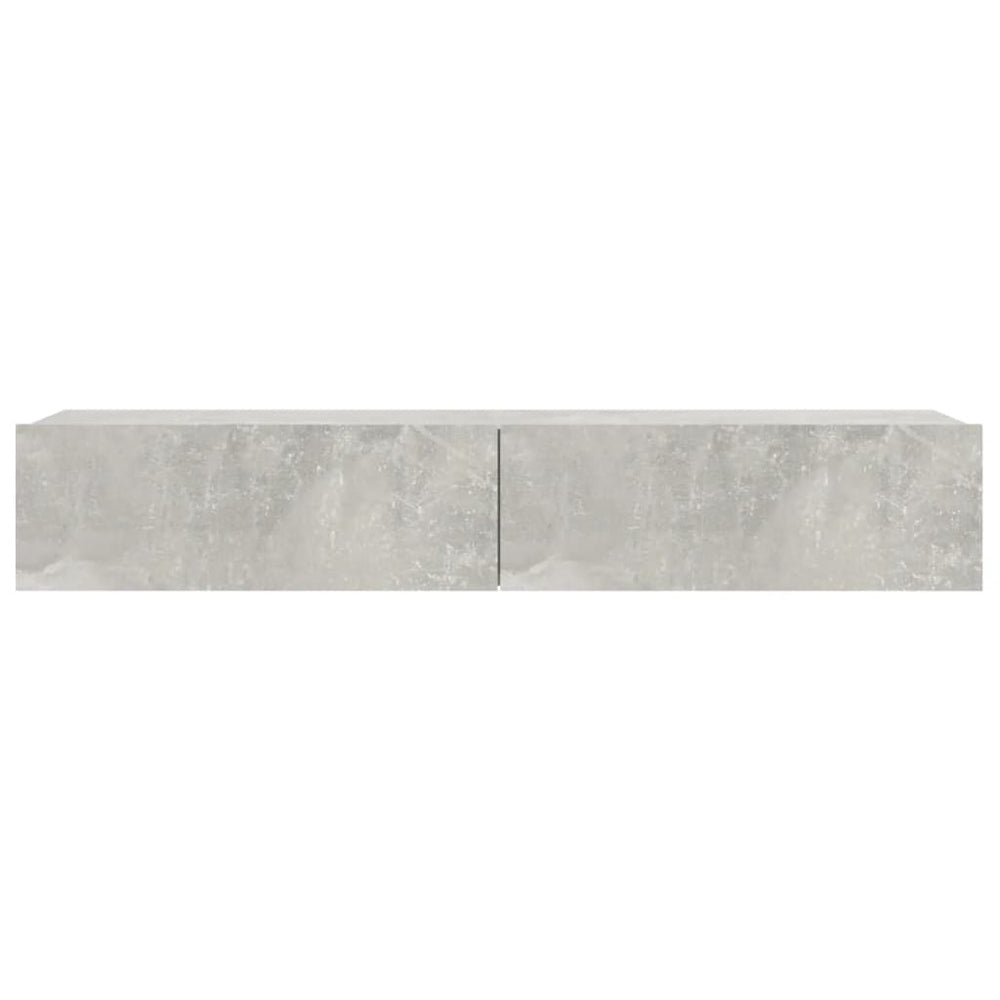 Tv-meubel met LED-verlichting 90x35x15,5 cm betongrijs MeubelReus