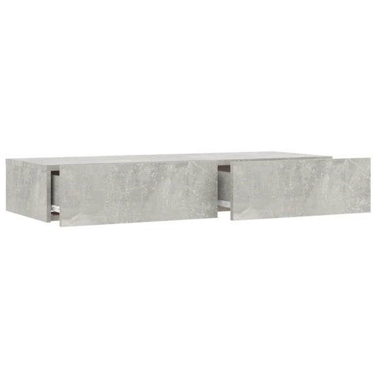 Tv-meubel met LED-verlichting 90x35x15,5 cm betongrijs MeubelReus