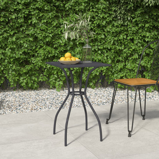 Tuintafel 50x50x72 cm staalgaas antracietkleurig MeubelReus