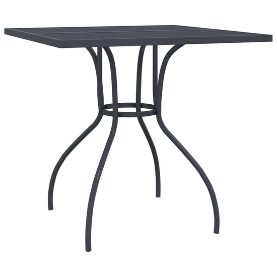 Tuintafel 80x80x72,5 cm staal gaas antracietkleurig MeubelReus