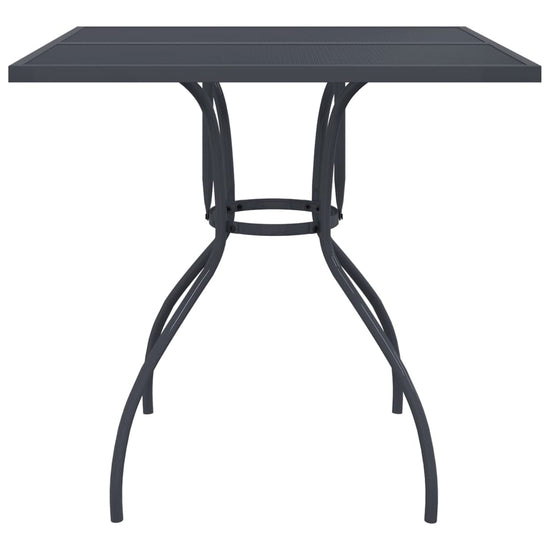 Tuintafel 80x80x72,5 cm staal gaas antracietkleurig MeubelReus