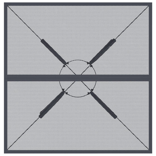 Tuintafel 80x80x72,5 cm staal gaas antracietkleurig MeubelReus