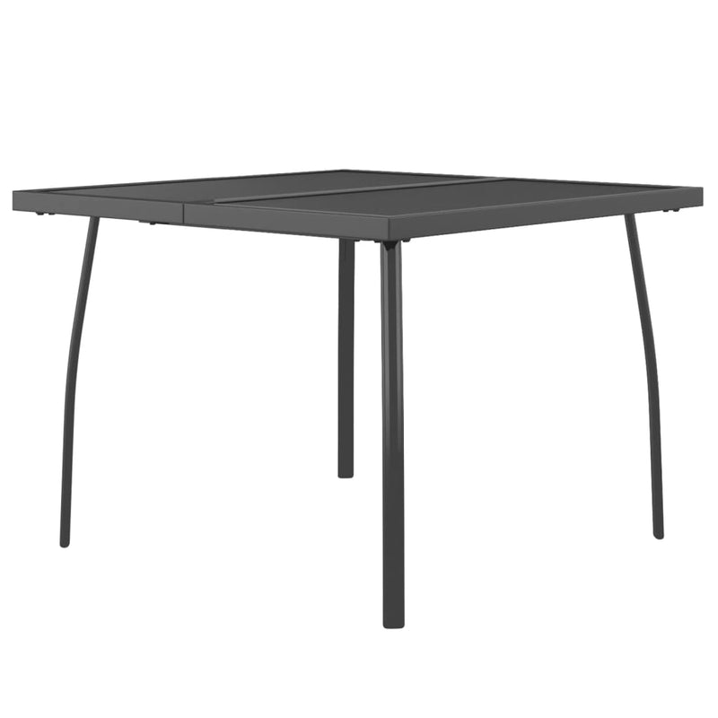 Tuintafel 100x100x72 cm staalgaas antracietkleurig MeubelReus