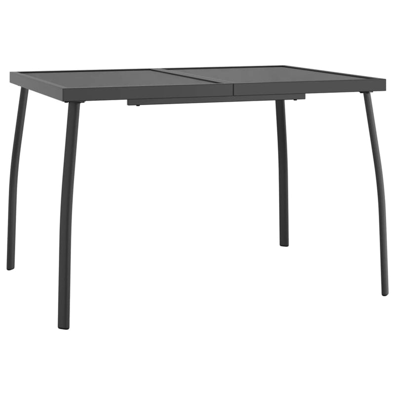 Tuintafel 110x80x72 cm staalgaas antracietkleurig MeubelReus
