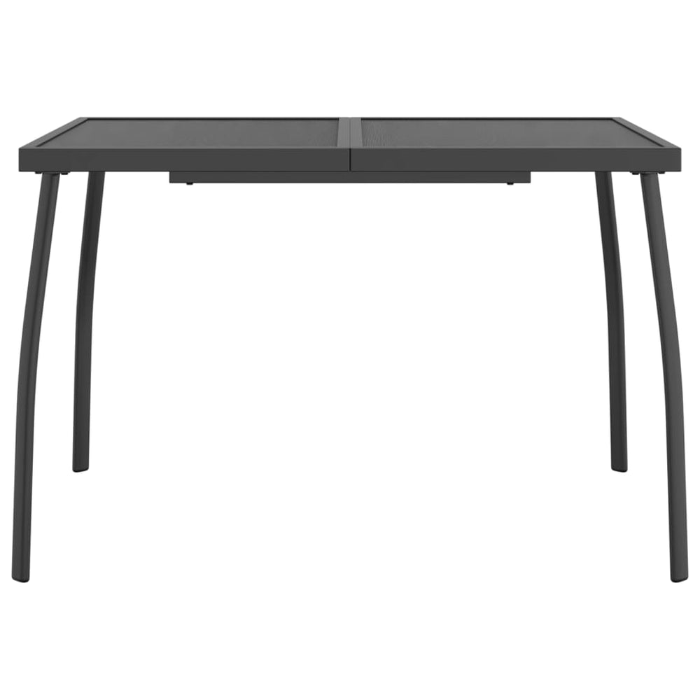 Tuintafel 110x80x72 cm staalgaas antracietkleurig MeubelReus