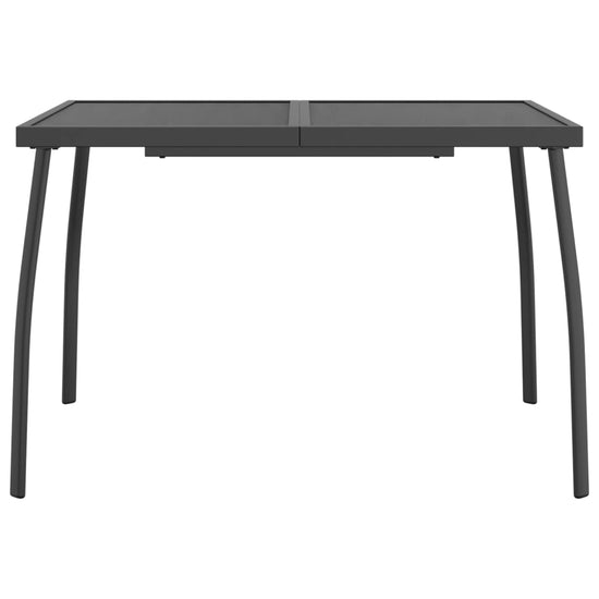 Tuintafel 110x80x72 cm staalgaas antracietkleurig MeubelReus