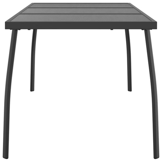 Tuintafel 165x80x72 cm staalgaas antracietkleurig MeubelReus