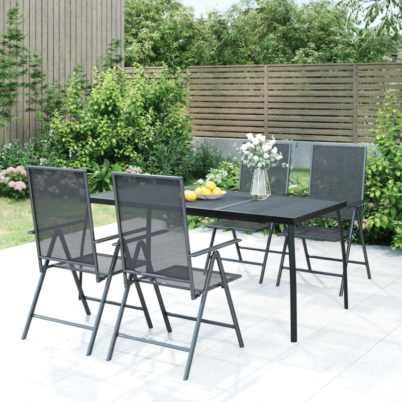 Tuintafel 165x80x72 cm staalgaas antracietkleurig MeubelReus