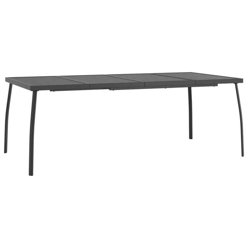 Tuintafel 200x100x72 cm staalgaas antracietkleurig MeubelReus