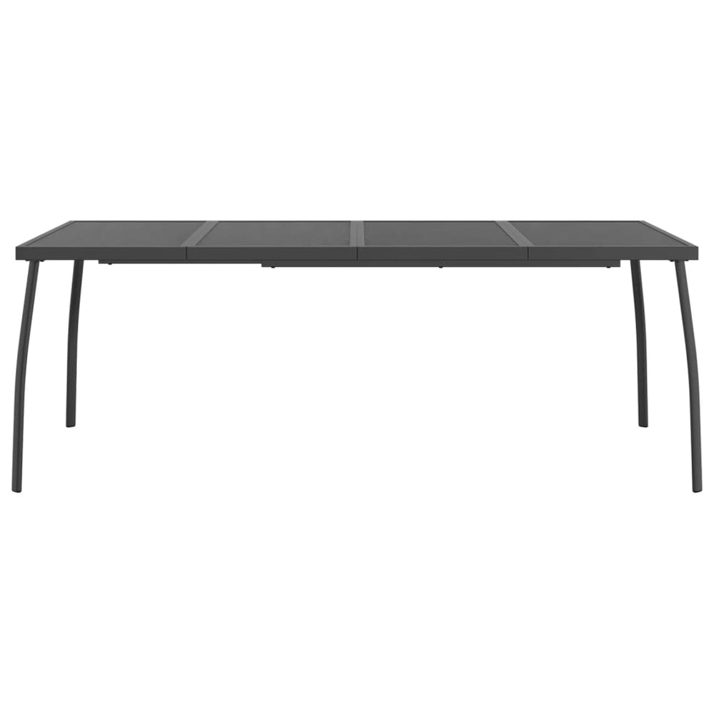 Tuintafel 200x100x72 cm staalgaas antracietkleurig MeubelReus