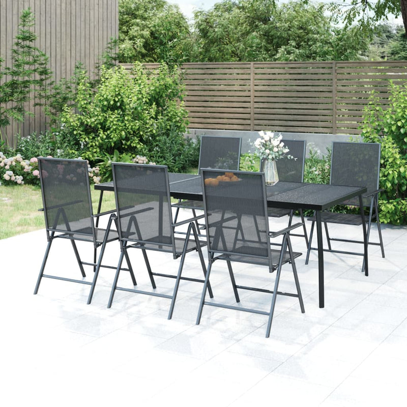 Tuintafel 200x100x72 cm staalgaas antracietkleurig MeubelReus