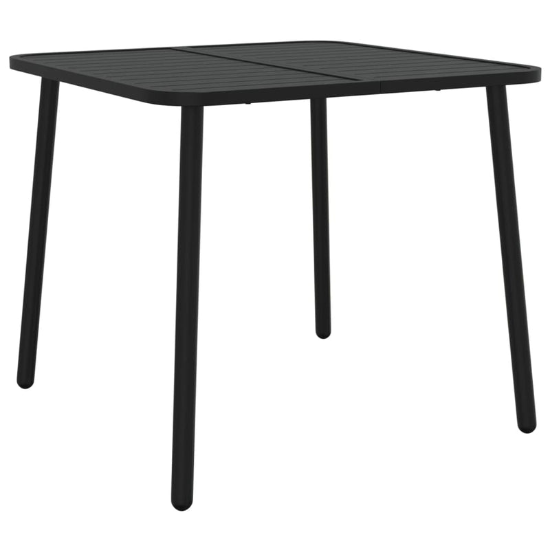Tuintafel 80x80x71 cm staal antracietkleurig MeubelReus