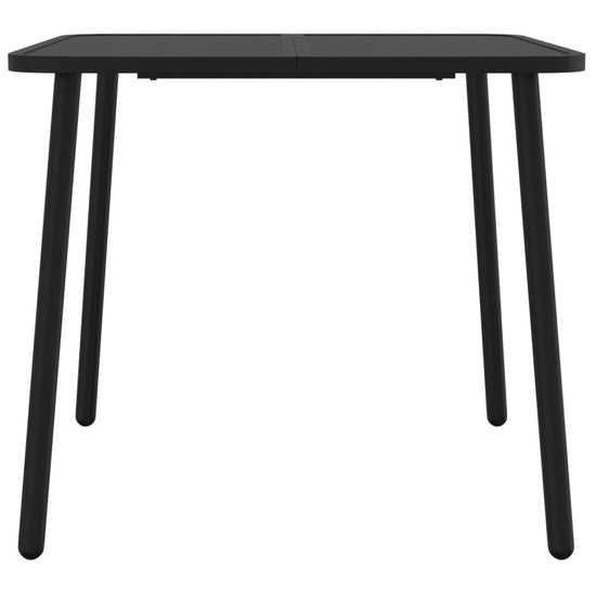 Tuintafel 80x80x71 cm staal antracietkleurig MeubelReus