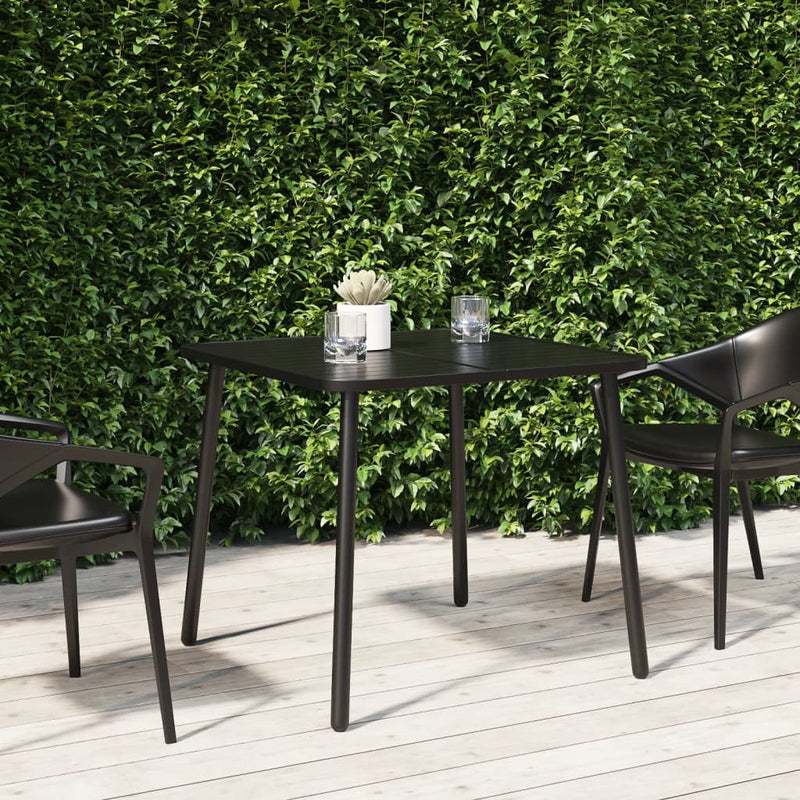 Tuintafel 80x80x71 cm staal antracietkleurig MeubelReus
