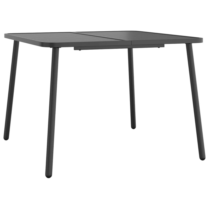 Tuintafel 100x100x71 cm staal antracietkleurig MeubelReus