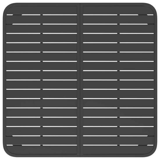 Tuintafel 100x100x71 cm staal antracietkleurig MeubelReus