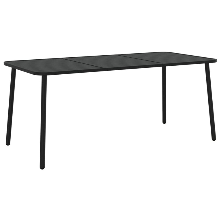 Tuintafel 165x80x71 cm staal antracietkleurig MeubelReus