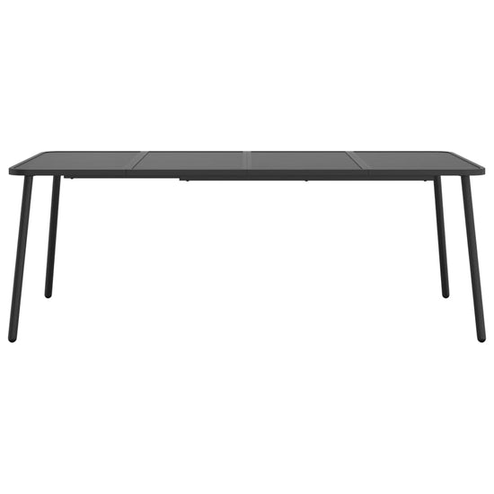 Tuintafel 200x100x71 cm staal antracietkleurig MeubelReus