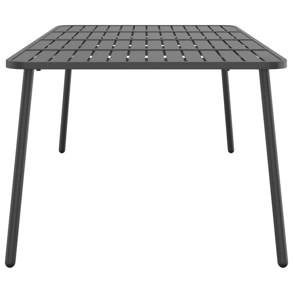 Tuintafel 200x100x71 cm staal antracietkleurig MeubelReus