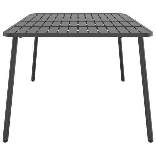 Tuintafel 200x100x71 cm staal antracietkleurig MeubelReus
