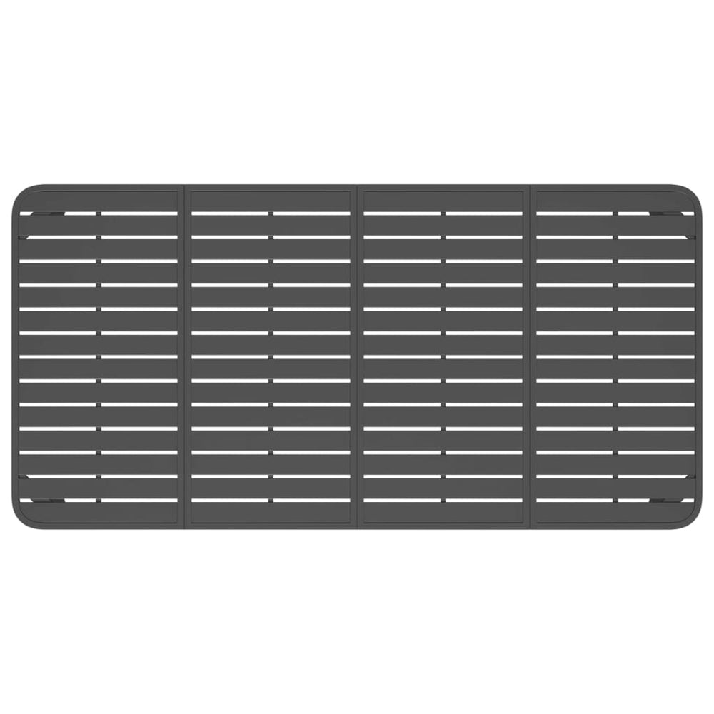 Tuintafel 200x100x71 cm staal antracietkleurig MeubelReus