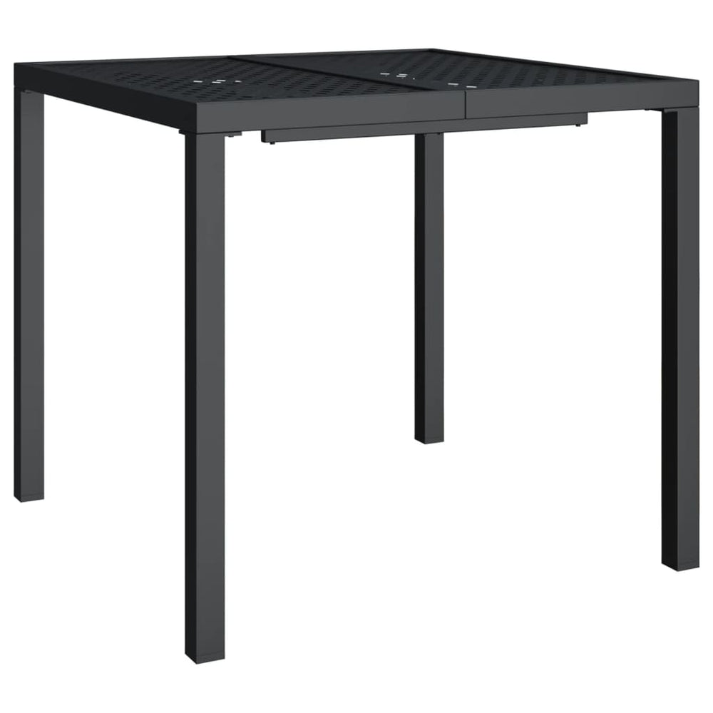 Tuintafel 80x80x72 cm staal antracietkleurig MeubelReus