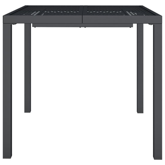 Tuintafel 80x80x72 cm staal antracietkleurig MeubelReus