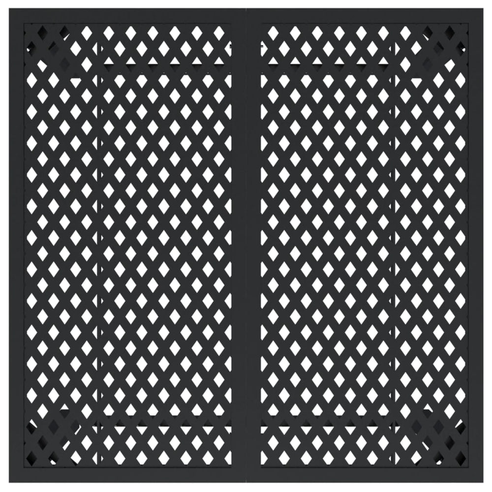 Tuintafel 80x80x72 cm staal antracietkleurig MeubelReus