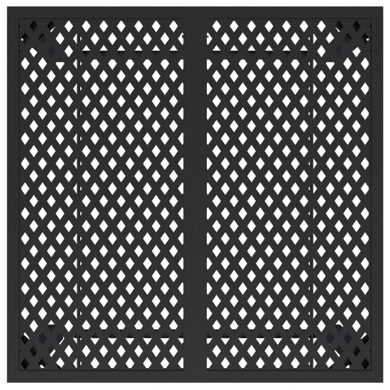 Tuintafel 80x80x72 cm staal antracietkleurig MeubelReus