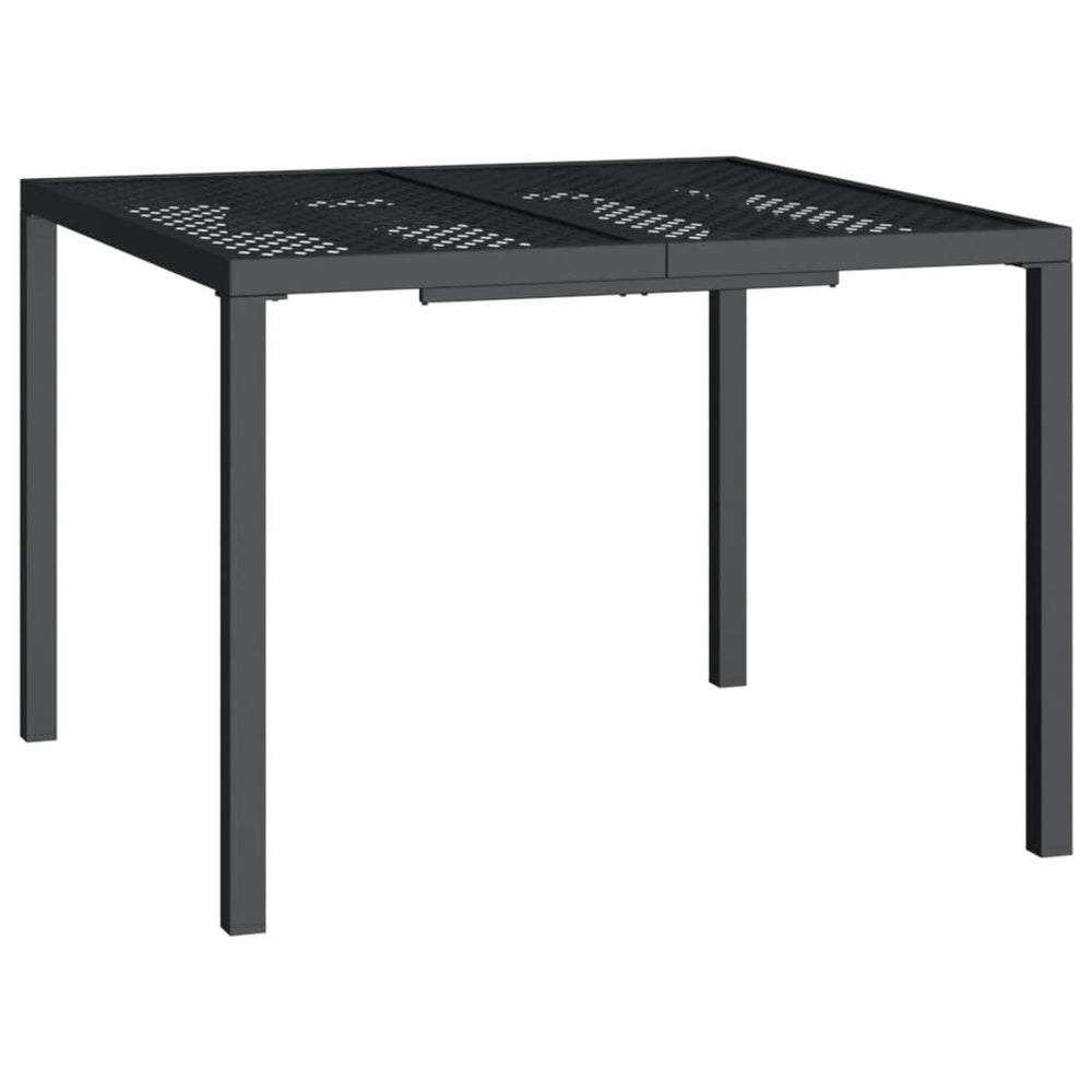 Tuintafel 100x100x72 cm staal antracietkleurig MeubelReus
