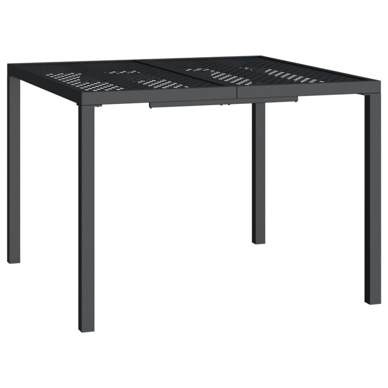 Tuintafel 100x100x72 cm staal antracietkleurig MeubelReus